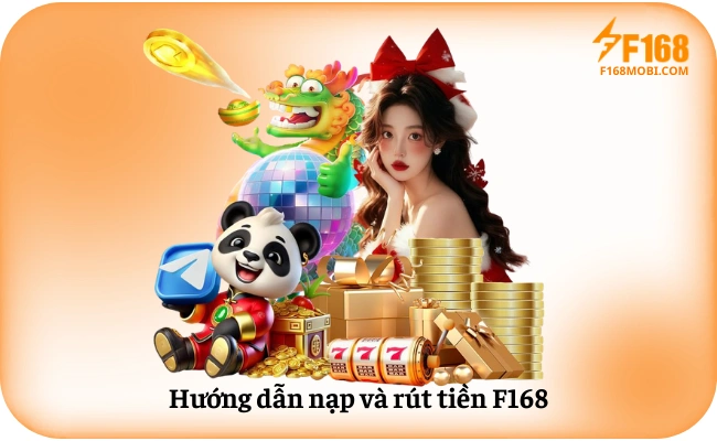 Huong dan nap va rut tien F168 Nạp rút tiền F168 hỗ trợ đa kênh thanh toán tự động